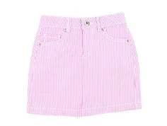 Kids ONLY cloud dancer/fuchsia pink stribet nederdel